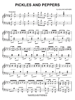 page one of Pickles And Peppers (Piano Solo)