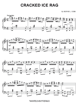 page one of Cracked Ice Rag (Piano Solo)