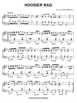 page one of Hoosier Rag (Piano Solo)