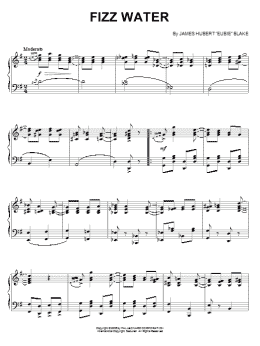 page one of Fizz Water (Piano Solo)