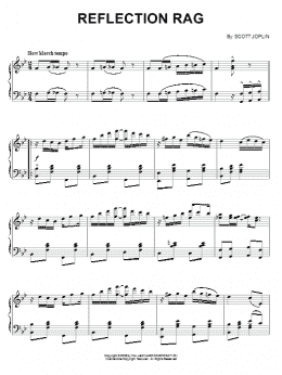 page one of Reflection Rag (Piano Solo)