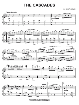 page one of The Cascades (Piano Solo)