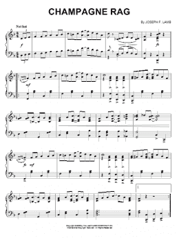 page one of Champagne Rag (Piano Solo)