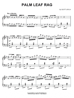 page one of Palm Leaf Rag (Piano Solo)
