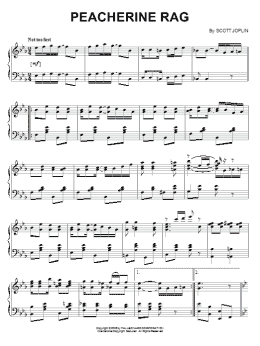 page one of Peacherine Rag (Piano Solo)