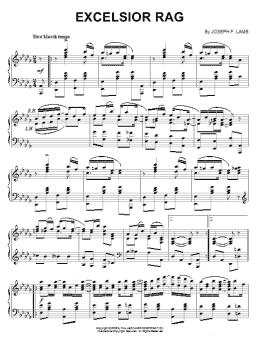 page one of Excelsior Rag (Piano Solo)