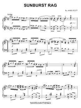 page one of Sunburst Rag (Piano Solo)