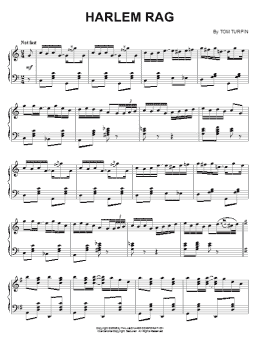 page one of Harlem Rag (Piano Solo)