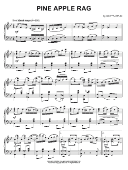 page one of Pine Apple Rag (Piano Solo)