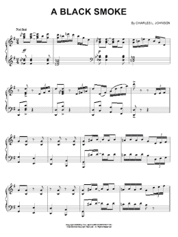 page one of A Black Smoke (Piano Solo)