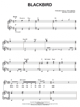 page one of Blackbird (from Across The Universe) (Piano & Vocal)