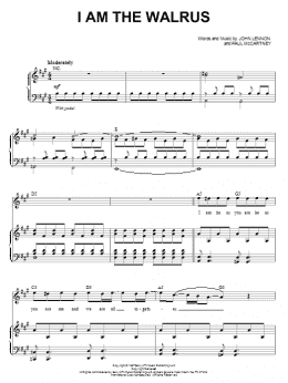 page one of I Am The Walrus (from Across The Universe) (Piano & Vocal)
