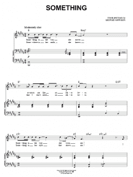 page one of Something (from Across The Universe) (Piano & Vocal)