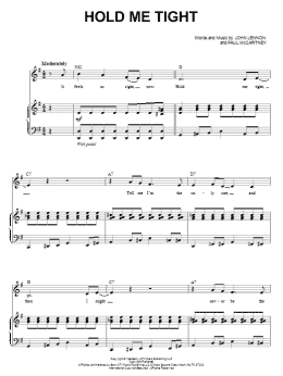 page one of Hold Me Tight (from Across The Universe) (Piano & Vocal)