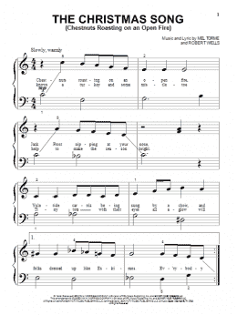 page one of The Christmas Song (Chestnuts Roasting On An Open Fire) (Beginning Piano Solo)