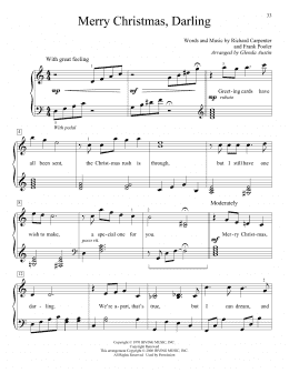 page one of Merry Christmas, Darling (Educational Piano)