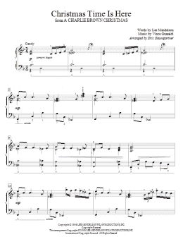 page one of Christmas Time Is Here (Educational Piano)