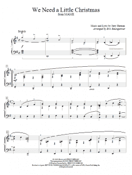 page one of We Need A Little Christmas (Educational Piano)