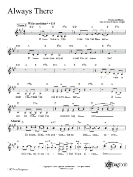 page one of Always There (Lead Sheet / Fake Book)