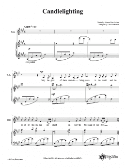 page one of Candlelighting (2-Part Choir)