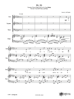 page one of Eli, Eli (Choir)