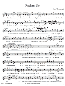 page one of Rachem No (Choir)