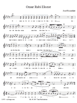 page one of Omar Rabi Elozor (Choir)