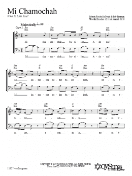 page one of Mi Chamochah (2-Part Choir)