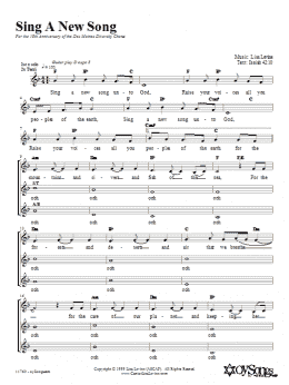 page one of Sing a New Song (2-Part Choir)