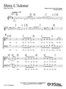 page one of Shiru L'Adonai (2-Part Choir)