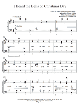page one of I Heard The Bells On Christmas Day (Educational Piano)
