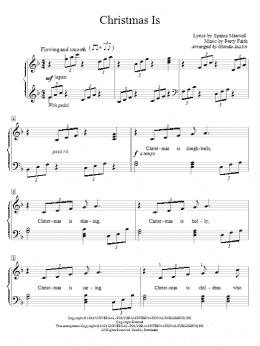 page one of Christmas Is (Educational Piano)