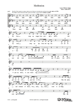 page one of Meditation (3-Part Mixed Choir)