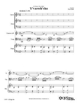 page one of Y'varech'cha (SATB Choir)