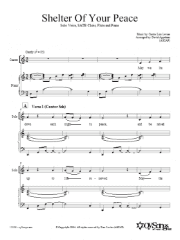 page one of Shelter of Your Peace (SATB Choir)