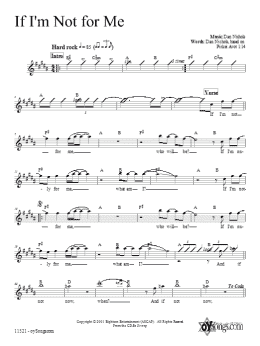 page one of If I'm Not For Me (Lead Sheet / Fake Book)