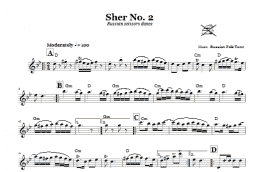 page one of Sher No. 2 (Russian Scissors Dance) (Lead Sheet / Fake Book)