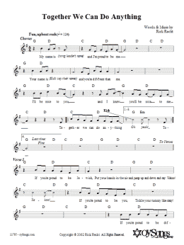 page one of Together We Can Do Anything (Lead Sheet / Fake Book)