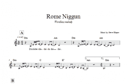 page one of Rome Niggun (Lead Sheet / Fake Book)