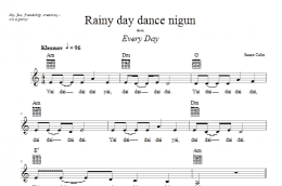 page one of Rainy Day Dance Nigun (Lead Sheet / Fake Book)