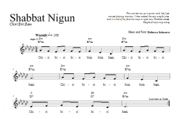 page one of Shabbat Nigun (Lead Sheet / Fake Book)