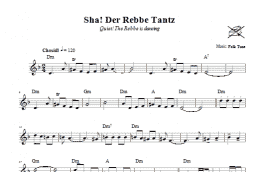 page one of Sha! Der Rebbe Tantz (Quiet! The Rebbe Is Dancing) (Lead Sheet / Fake Book)