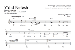page one of Y'did Nefesh (Lead Sheet / Fake Book)