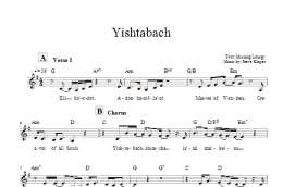page one of Yishtabach (Lead Sheet / Fake Book)