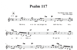 page one of Psalm 117 (Lead Sheet / Fake Book)