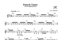 page one of Patsch Tantz (Hand-Clapping Dance) (Lead Sheet / Fake Book)