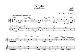 page one of Troyka (Russian Dance) (Lead Sheet / Fake Book)