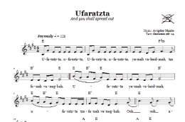 page one of Ufaratzta (And You Shall Spread Out) (Lead Sheet / Fake Book)