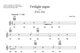 page one of Twilight Nigun (Lead Sheet / Fake Book)