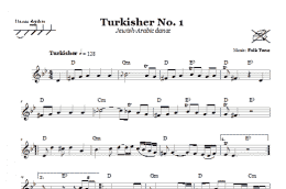 page one of Turkisher No. 1 (Jewish-Arabic Dance) (Lead Sheet / Fake Book)